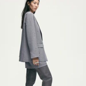 blazer h&m studio avec mini-jupe